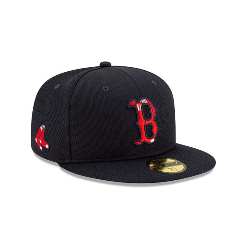 MLB Boston Red Sox 2021 Spring Training 59Fifty Fitted (IEV9315) - Blue New Era Caps